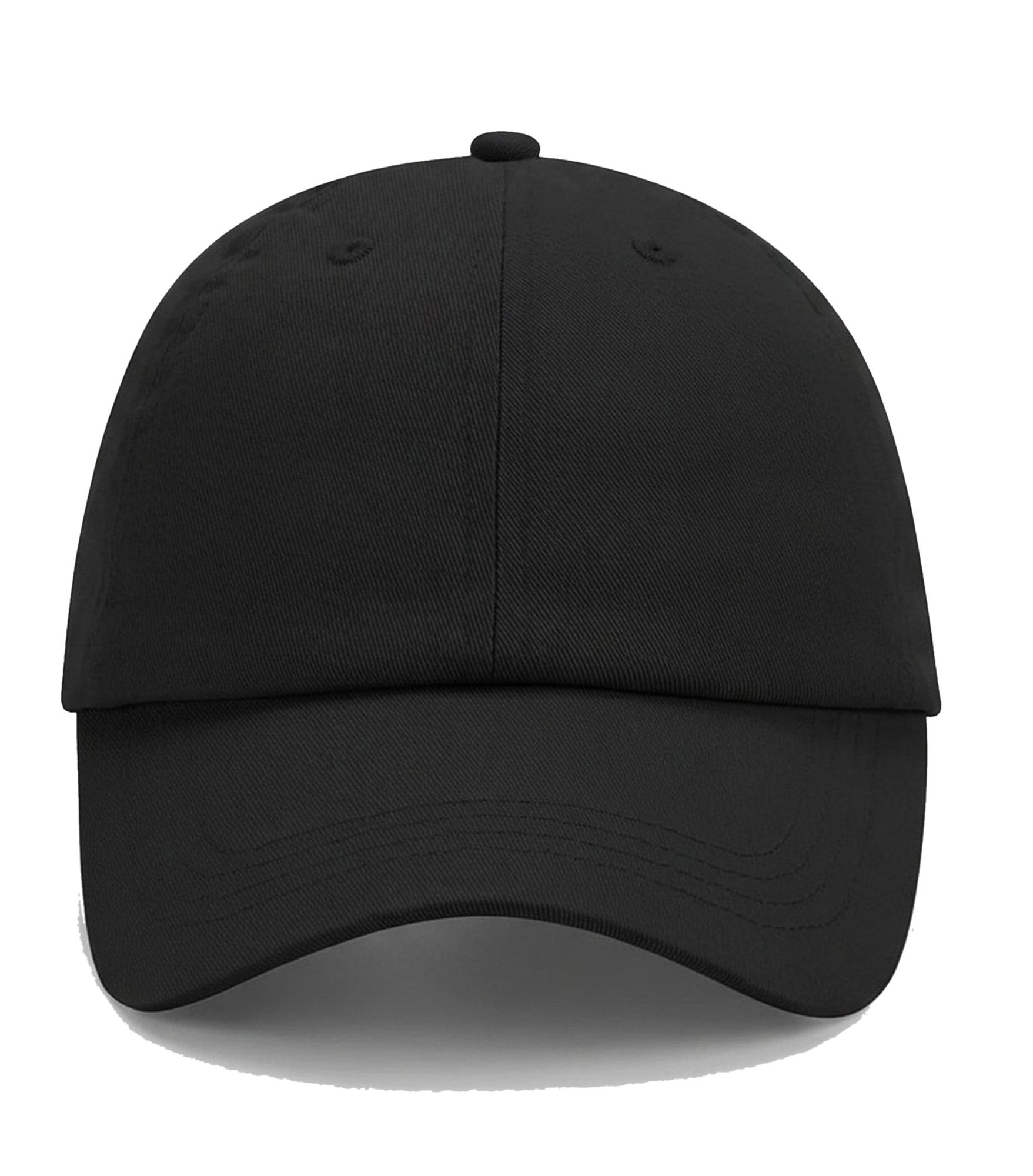 Low Profile 6 Panel Dad Cap Black