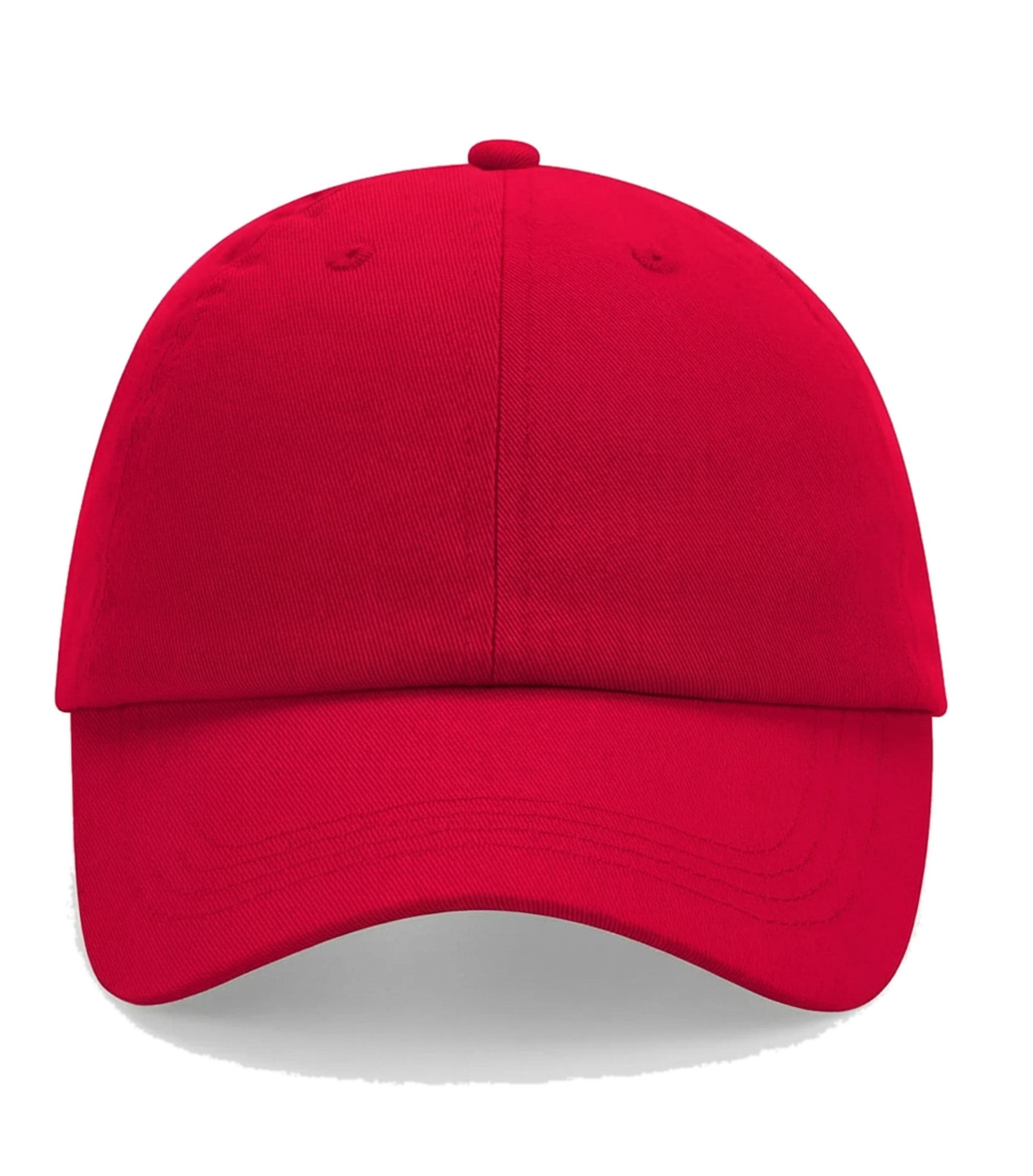Low Profile 6 Panel Dad Cap Classic Red